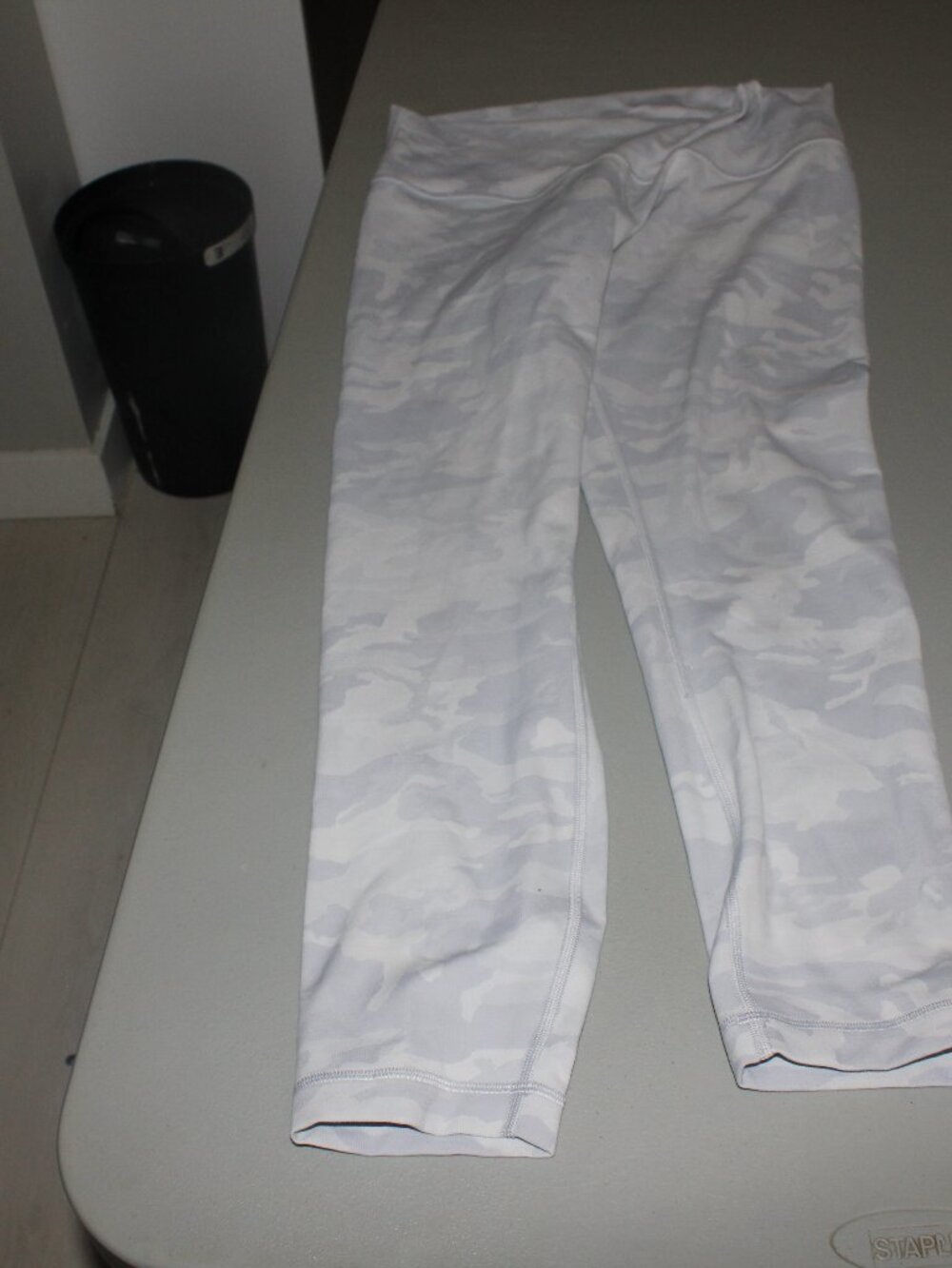 White Cameo Lululemon Leggings Size 12